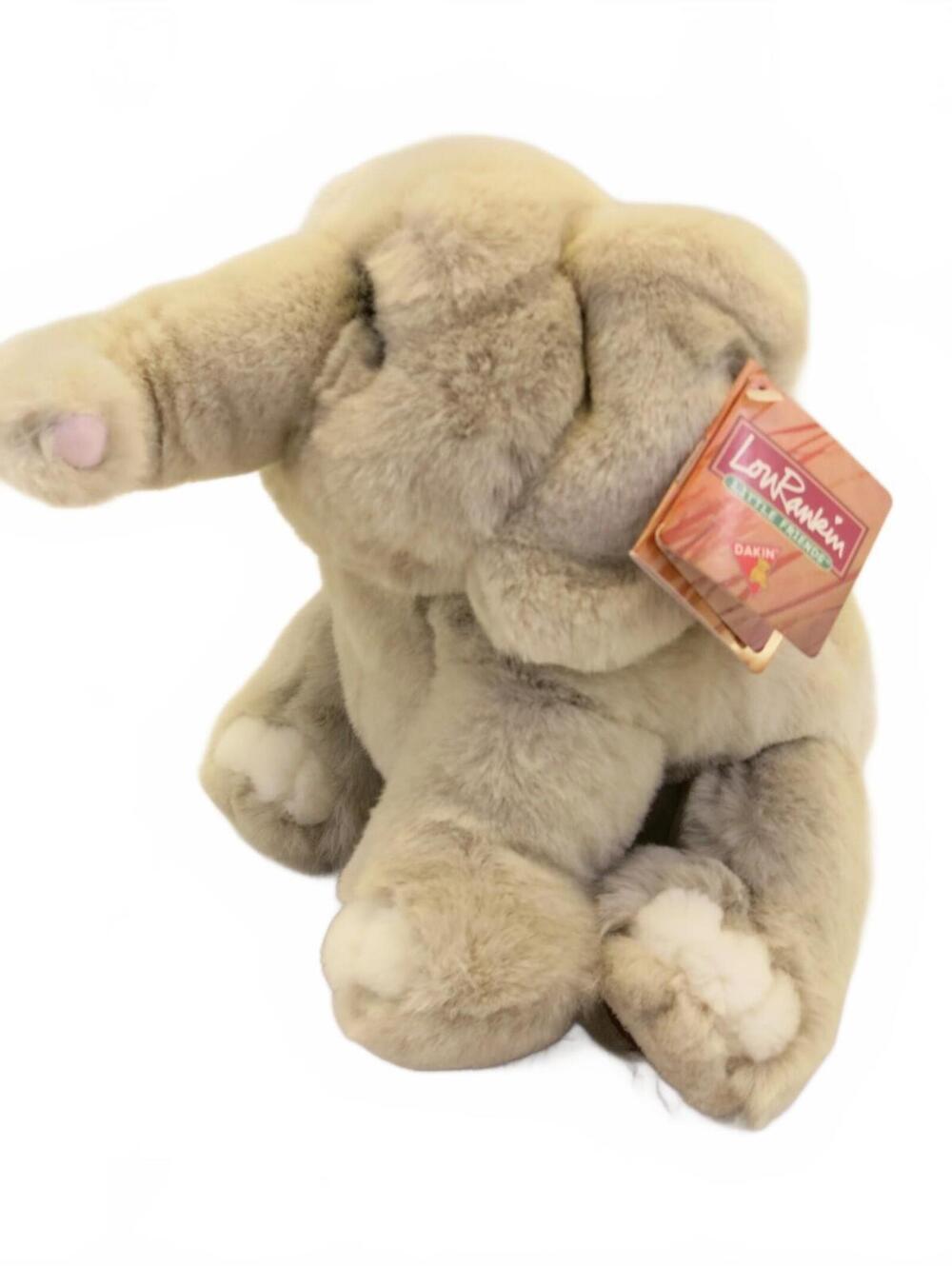 Lou Rankin Little Friends Dakin Plush Elephant Stuffed Animal 12" Vintage